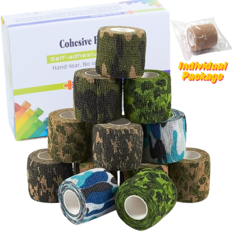 Custom Camouflage Self-Adhesive Protective Bandage for Military Army Hunting