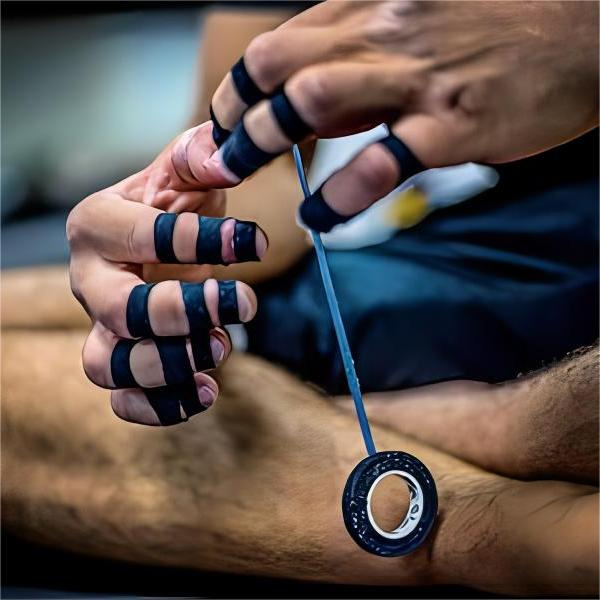 Athletic Sport Tape 0.8cm Zinc Oxide Print Finger Wrap Pink Sport Strapping Tape for Wrist Support