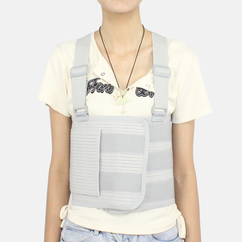 Breathable Elasticity Rib Chest Support Brace Belt Sternum Injuries Adjustable Fixation Band for Post Surgery Bandage Wrap