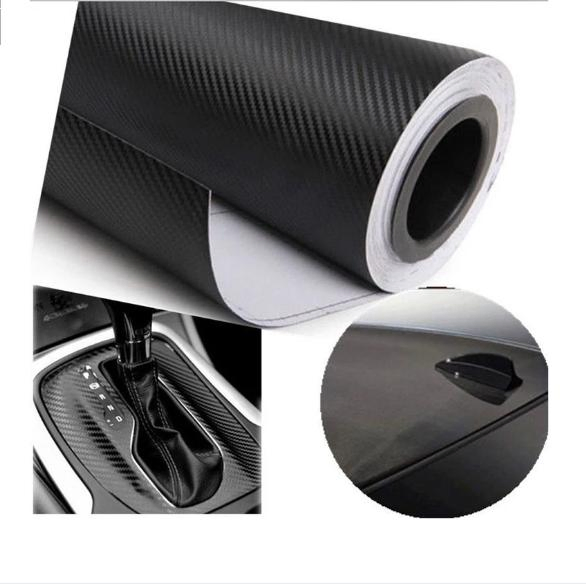 Air Bubble Free Channel Design 1.52*30m Self Adhesive 3D Carbon Fiber Car Vinyl Film Decorative Plastic Wrap for Cars