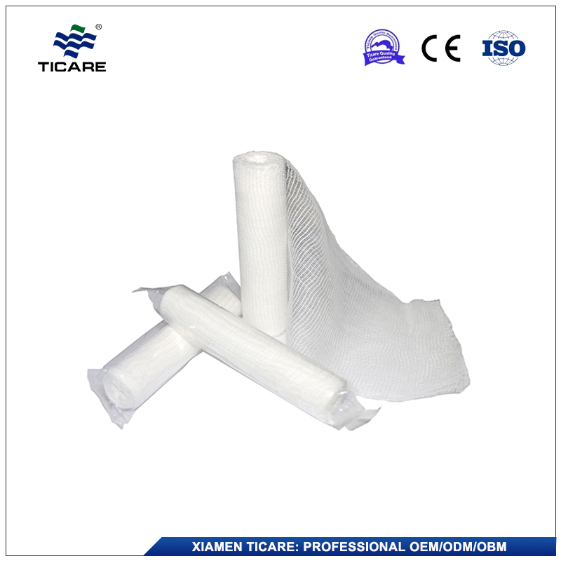 Medical Dressing Securing Injuries Woven Fabric Gauze Bandage Roll