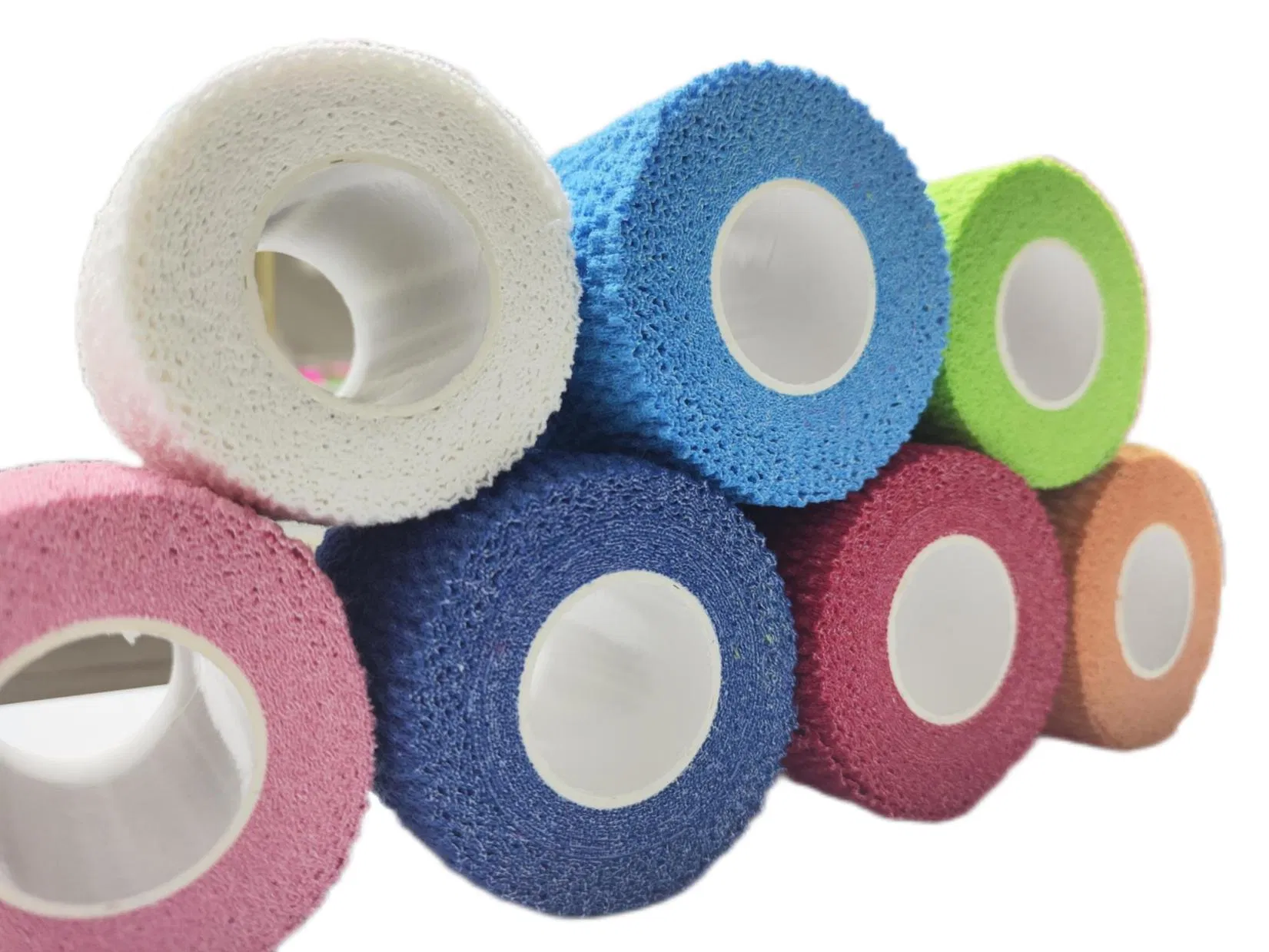 Size 2"X 5yards TPS Hand Tear Cotton Stretch Tape Light Elastic Adhesive Bandage Tearable Eab Light Eab
