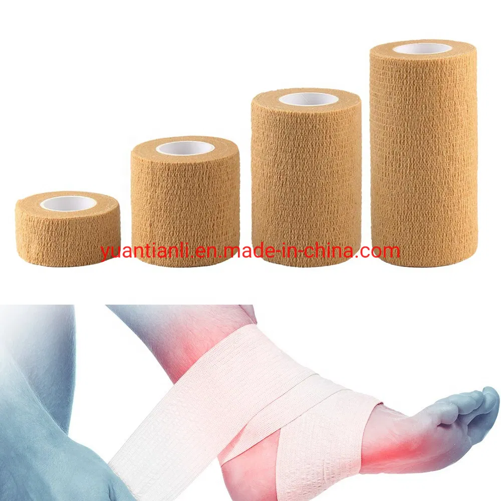 10cm* 4.5m Supply Custom Bulk Wholesale Non Woven Cohesive Elastic Bandage