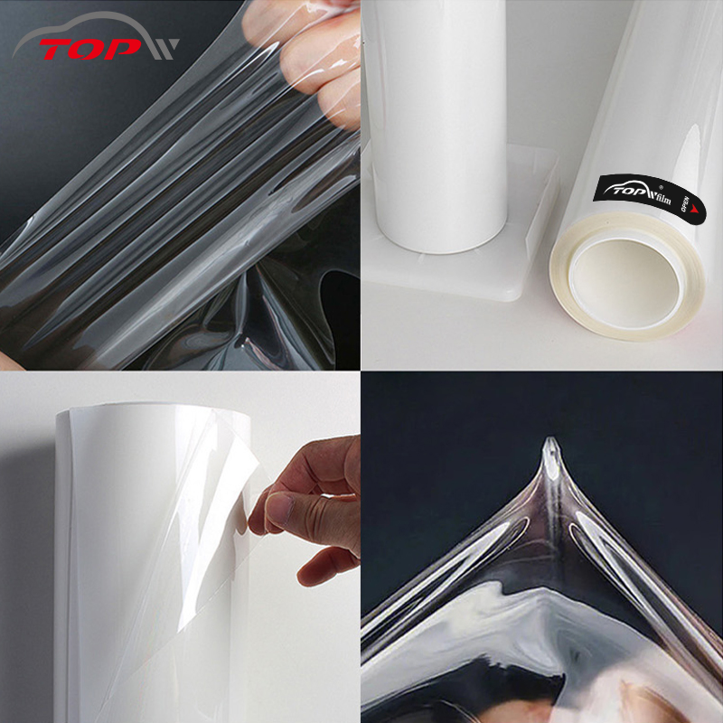 Anti Yellowing Self-Adhesive Transparent Clear Paint Protection Film Ppf 8.5mil Glossy Ppf TPU Car Wrap