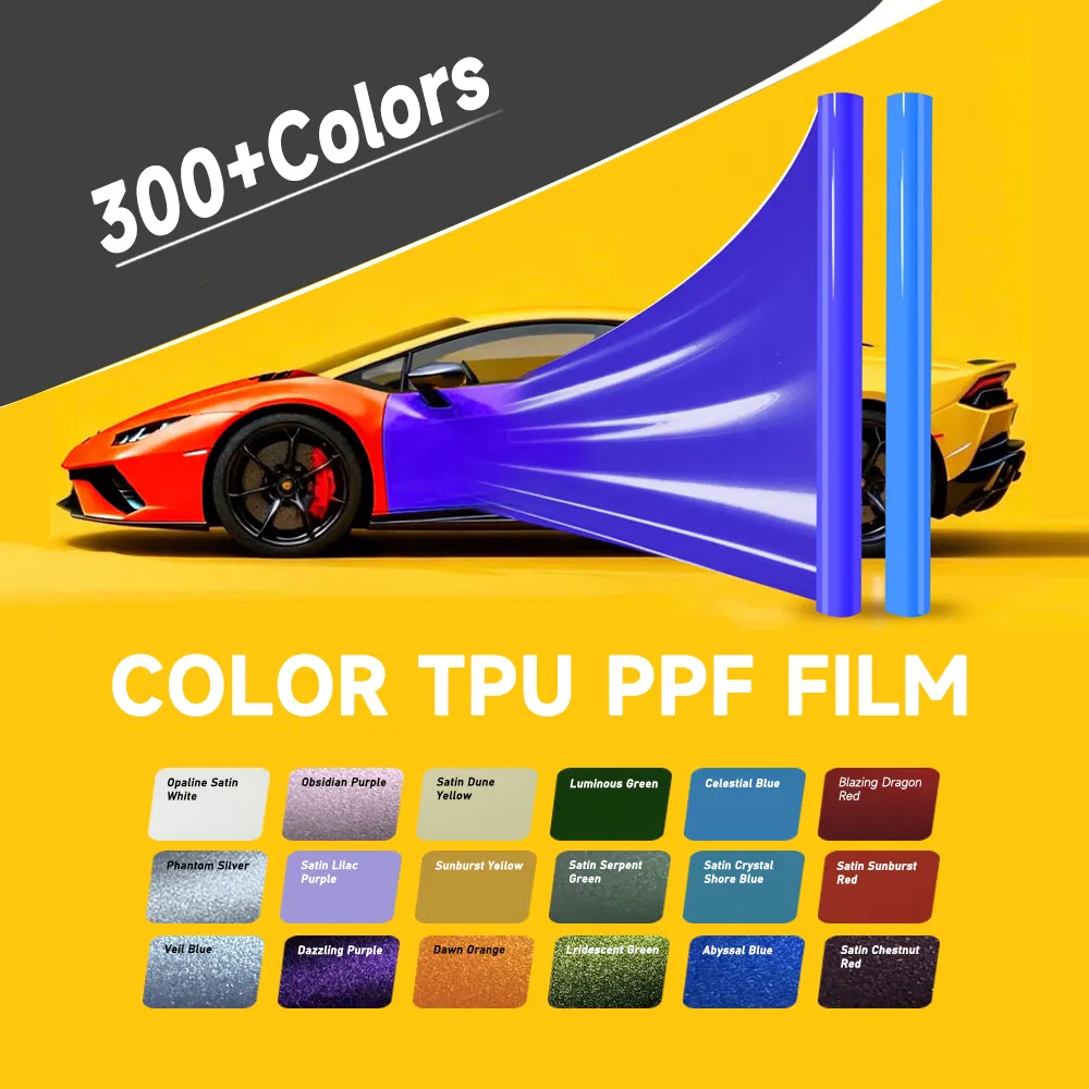 Discount Sales Color Ppf TPU Blue High Quality 6 Years Warranty Vinyl Wrap Car Self Adhesive
