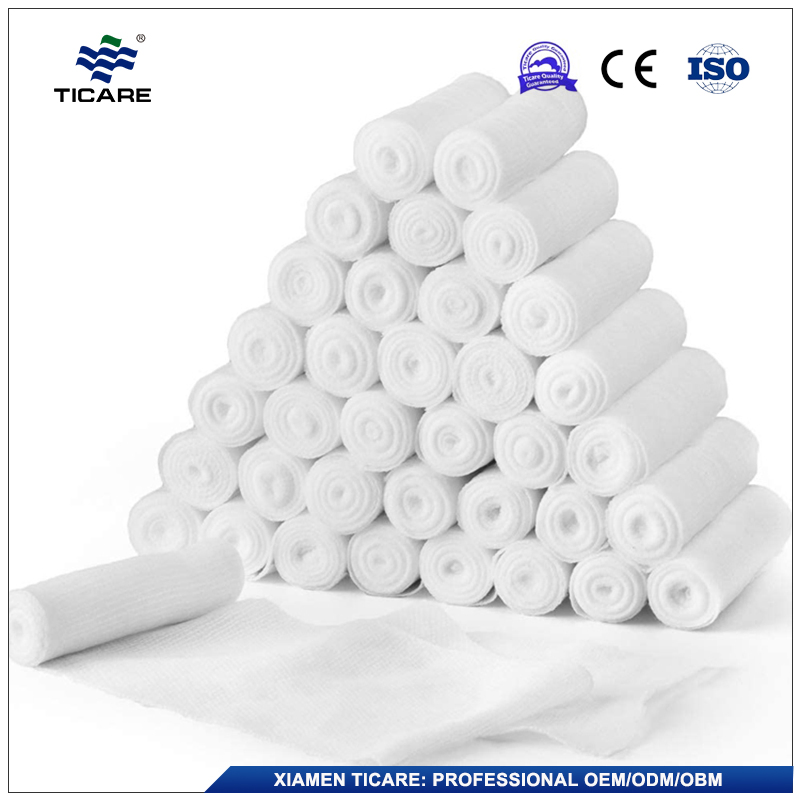 Medical Dressing Securing Injuries Woven Fabric Gauze Bandage Roll