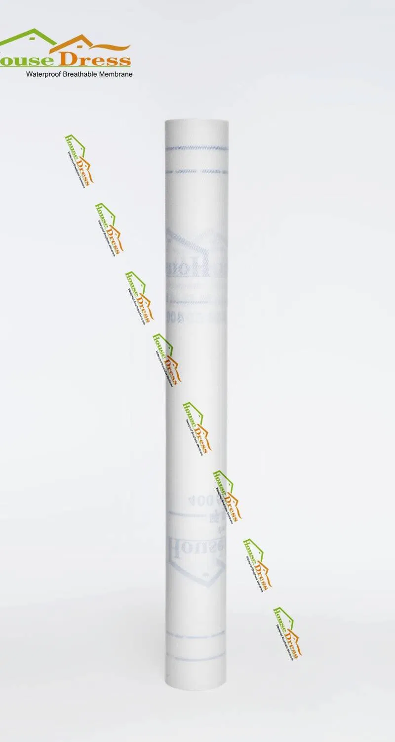 ODM Factory Self Adhesive Shield Breathable Vapor Barrier Roof Underlayment Homewrap Wall Wrap