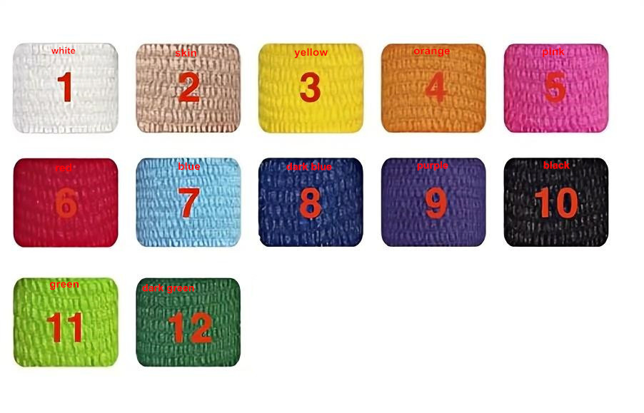 High Quality 5cm*4.5m Light Eab Cotton Hand-Tearable Elastic Adhesive Crossfit Bandage Multi-Color Wholesale with Breathable Function