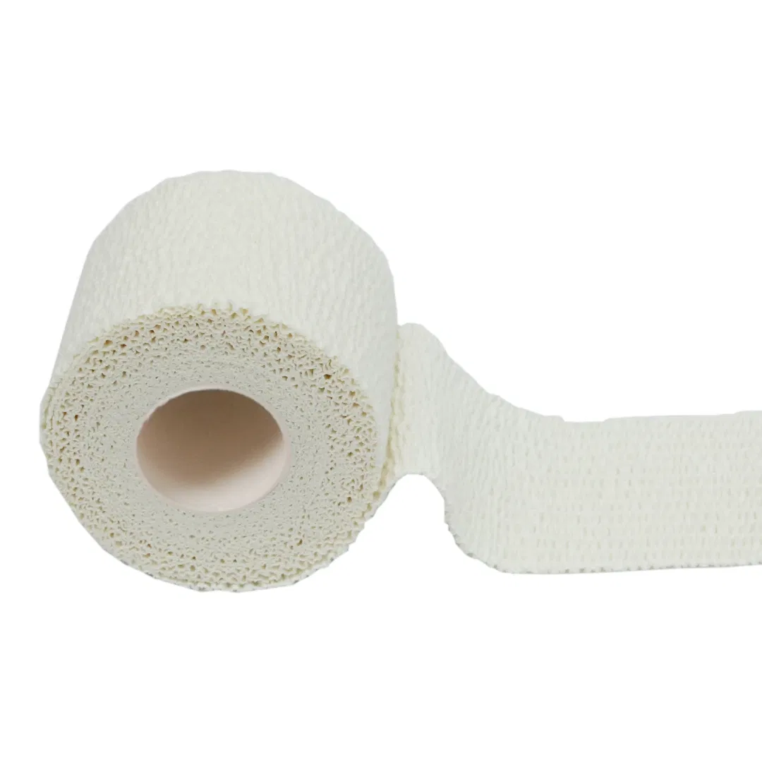 Tearable Cotton Eab Hand Tear Cotton Elastic Adhesive Bandage Beige Color White Color Black Color