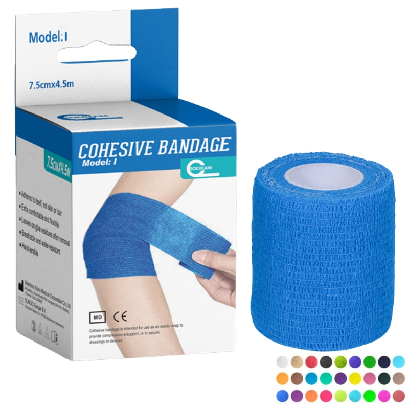 3 Inches Athletic Elastic Medical Cohesive Bandages for Ankles, Knees, Wrists and Elbows