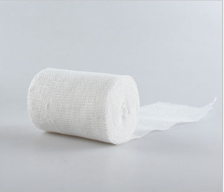 Compression Gauze Bandage Roll with Woven Sides