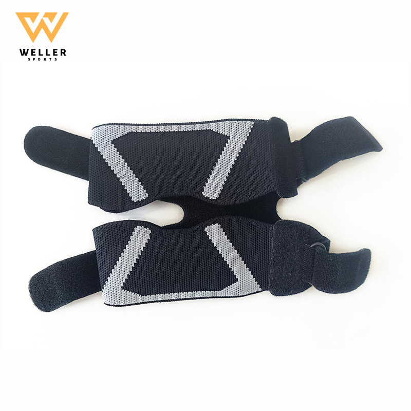 Adjustable Compression Knee Brace Silicone Knee Straps for Tennis Jump Running