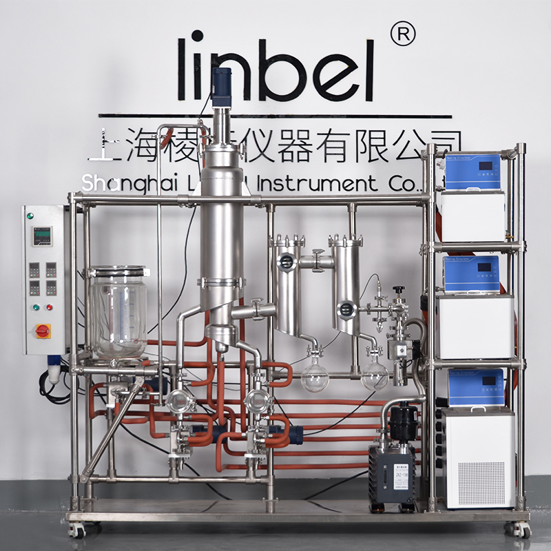 Laboratory Vacuum C B D Oil Distillation Equipment Glass Short Molecular Distillation
