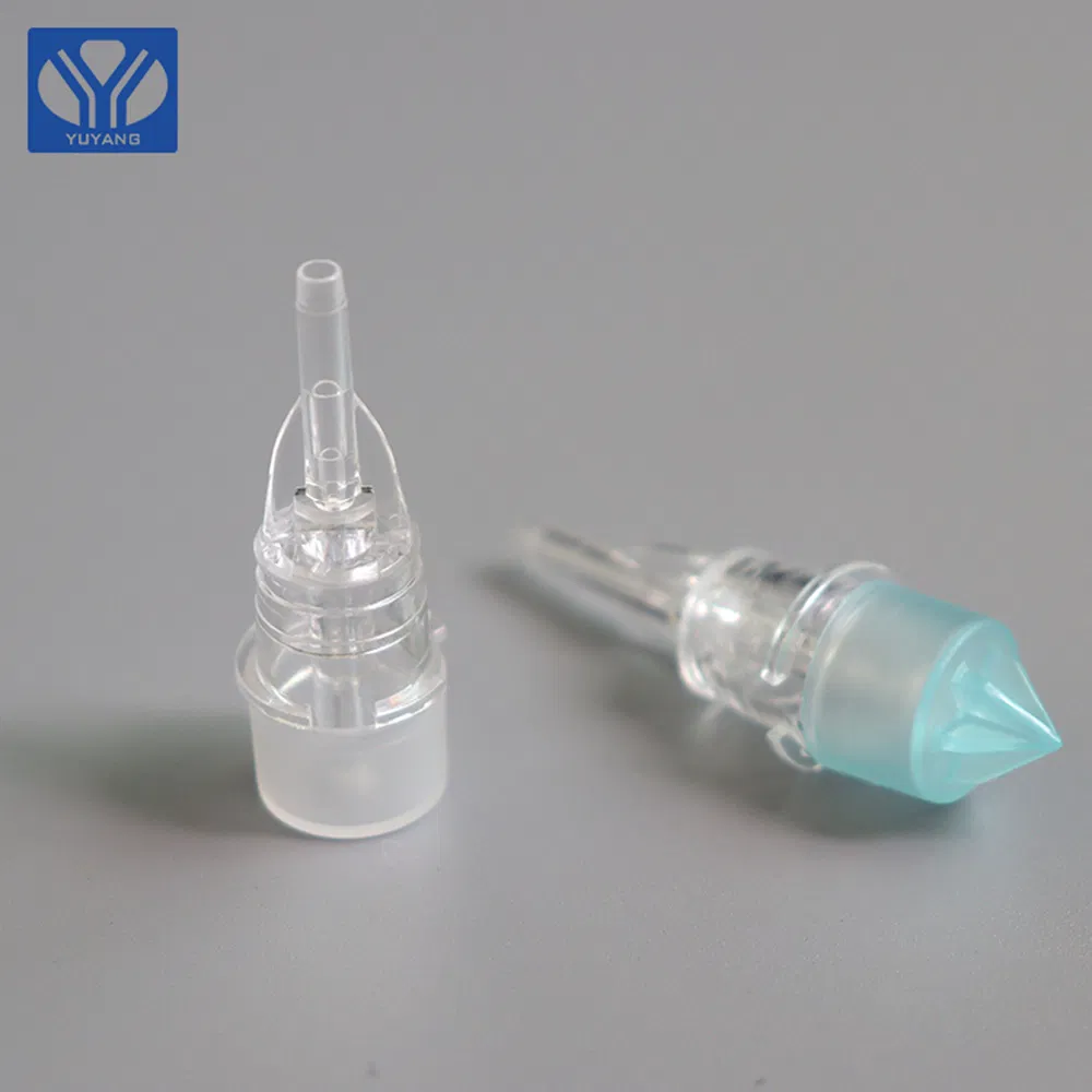 Blue Cap Blood Collection Tube, Transparent, No Scale, Lab Consumables