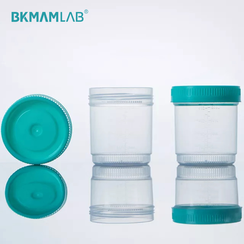 Plastic Urine Transportation Cup 90ml Lab Collection Urine Cup Factory Supply
