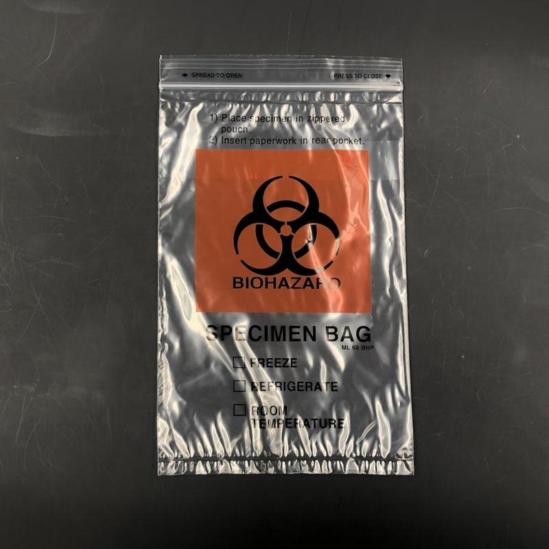 Disposable Medical Consumables Dental Biohazard Specimen Transport Bag (YQD11-11)