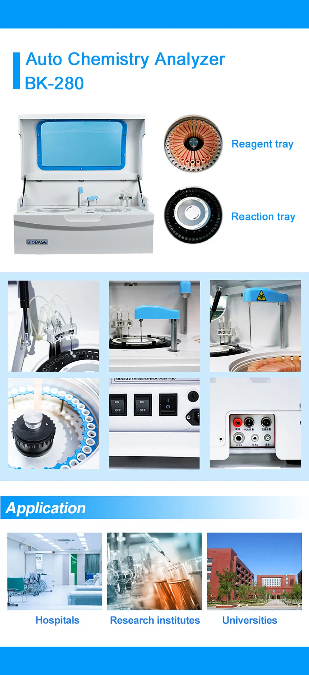 Clinical Blood Biochemistry Chemistry Analyzer Price