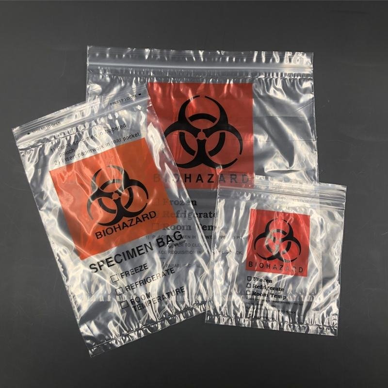 Disposable Medical Consumables Dental Biohazard Specimen Transport Bag (YQD11-11)