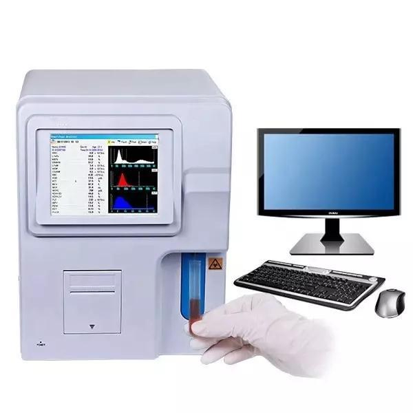 Hospital Vet Pet Clinic 3-Part LCD Touch Screen Animal Blood Hematology Analysis System Equipment