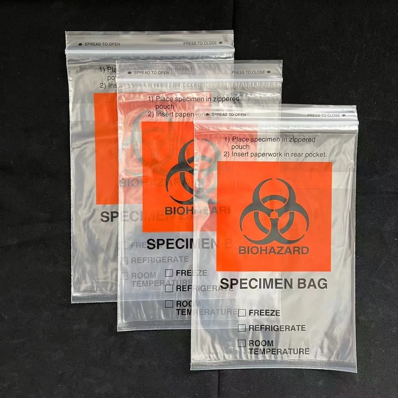 Disposable Medical Consumables Dental Biohazard Specimen Transport Bag (YQD11-11)
