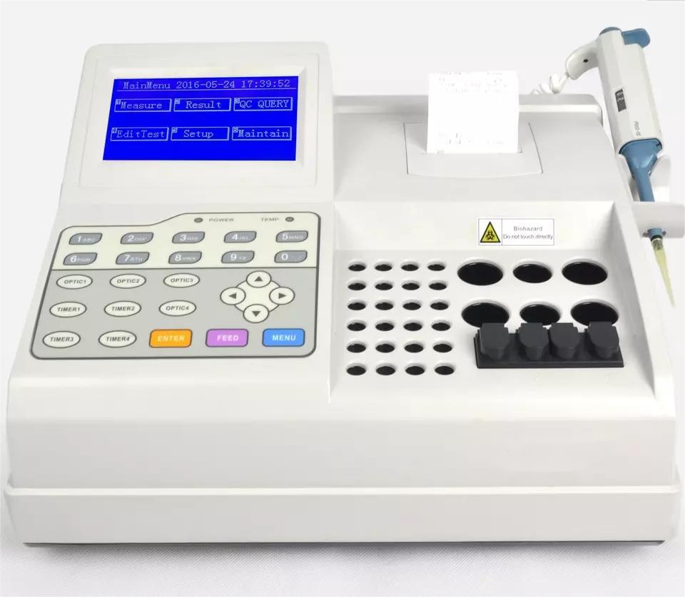 High Quality Cheap Price Semi-Auto Medical Laboratory Equipment 4-Channels Blood Coagulation Analyzer