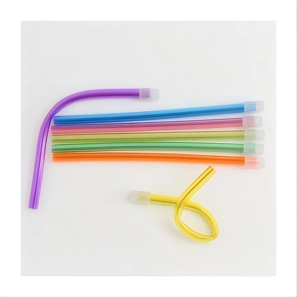 Dental Saliva Ejectors Disposable Medical Grade Latex Free Evacuation Suction Tips (YQD2-1)