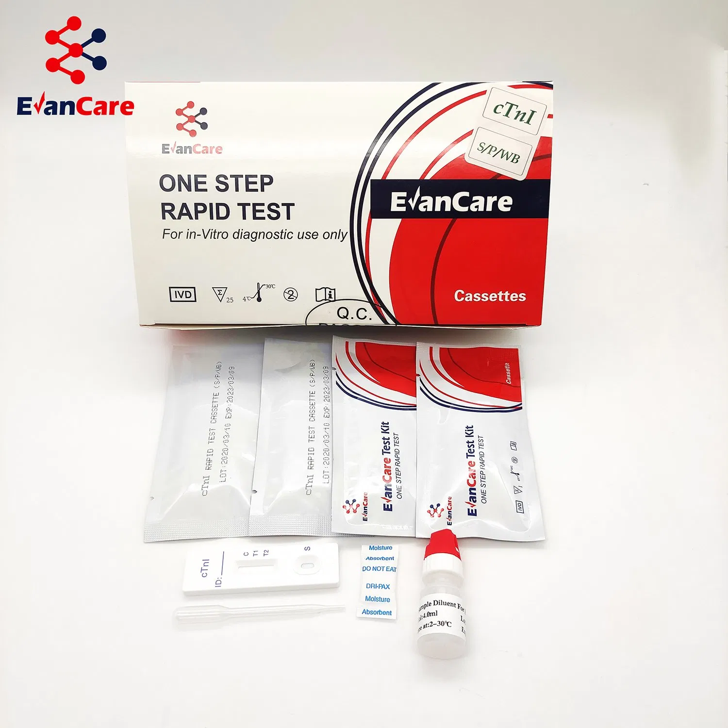 Superior Quality Medical Diagnostic Testing Ctni Rapid Device Reagent Test Kit