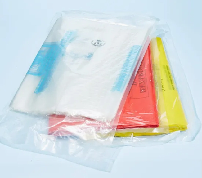 PP Material Thickned Steriled Yellow Lab Specimen Bag Waste Collection Bag Biohazard Bag