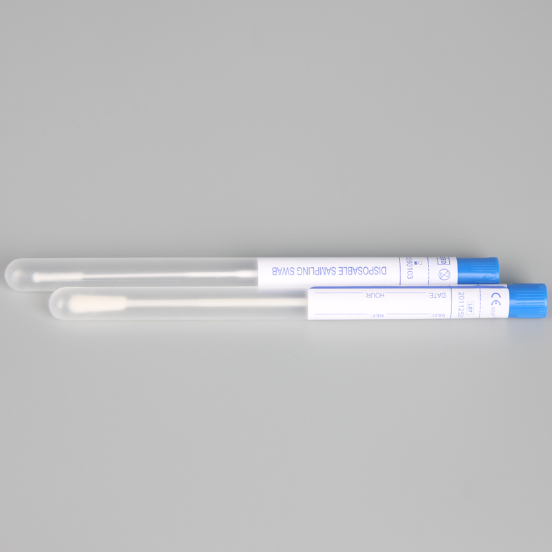 CE Disposable Transport Sampling Swab with Tube Nylon Flocked Oral Throat Swab in Tube Test Sampling Swab with Tube
