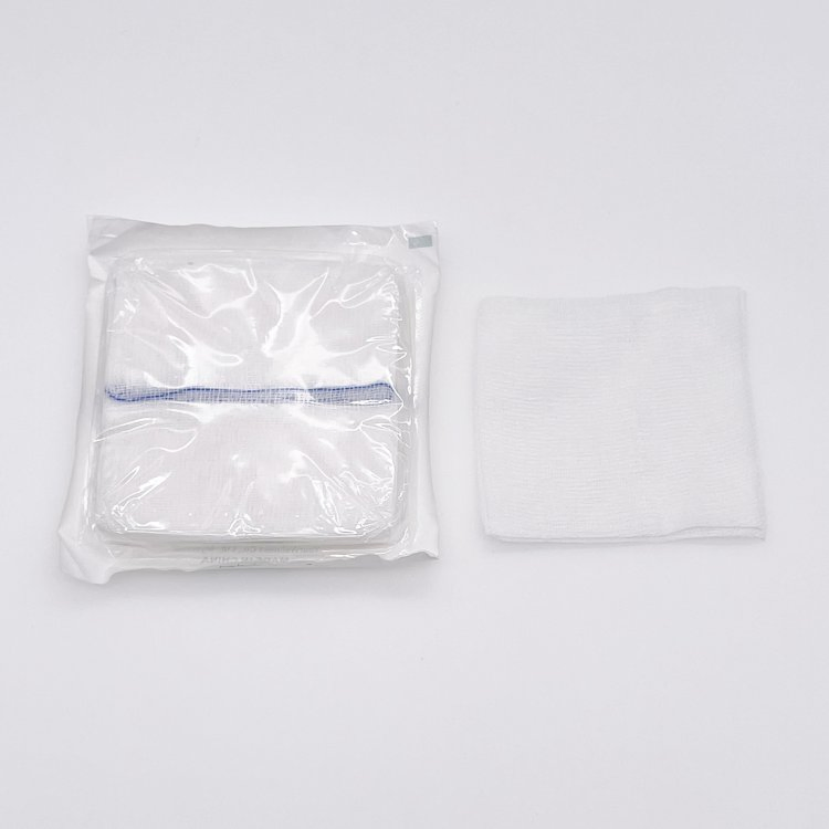 Medical Surgical Sterile Non-Sterile 5X5cm 7.5X7.5cm 10X10cm Cotton Absorbent Nonwoven Gauze Sponge Gauze Dressing Gauze Pad Gauze Swab