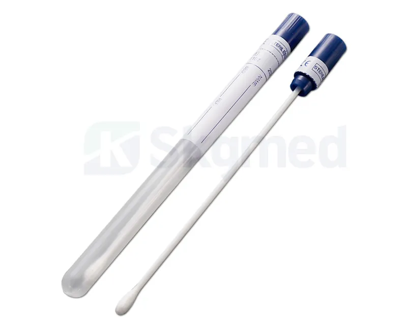 Tube with Swabs Plastic Stick Specimen Collection Swabs