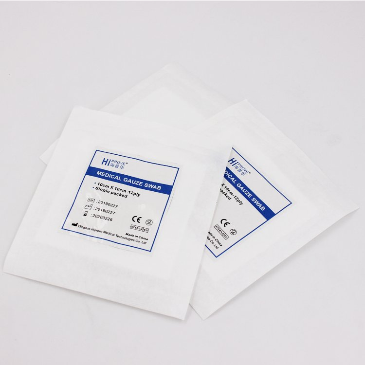 Medical Surgical Sterile Non-Sterile 5X5cm 7.5X7.5cm 10X10cm Cotton Absorbent Nonwoven Gauze Sponge Gauze Dressing Gauze Pad Gauze Swab