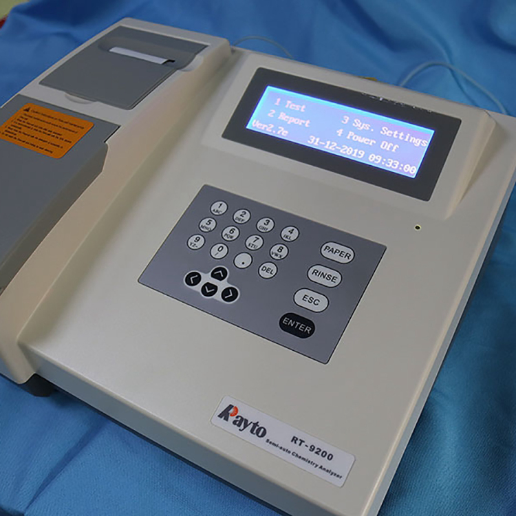 Rayto Rt-9200 Clinical Lab Bio Biochemical Analyzer High-Precision Lab Testing Equipment Semi-Auto Blood Chemistry Analyzer