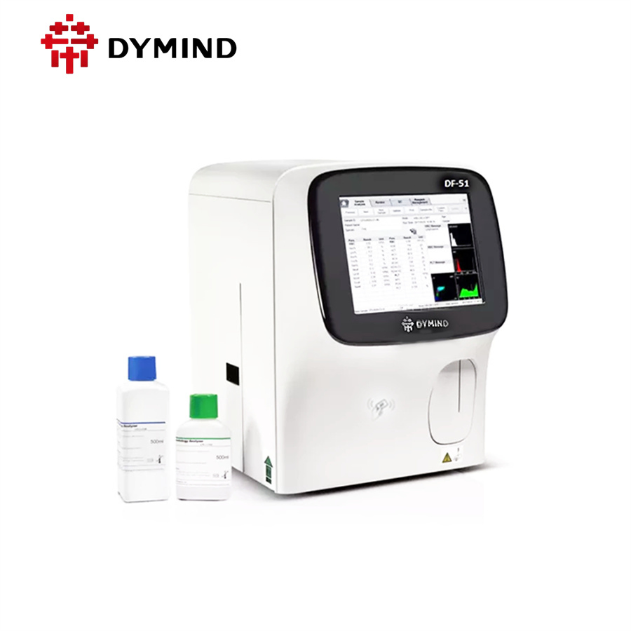 Full Auto 5 Part Hematology Analyzer Blood Testing Cbc Machine