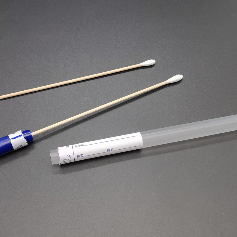 Tube with Swabs Plastic Stick Specimen Collection Swabs Without Medium