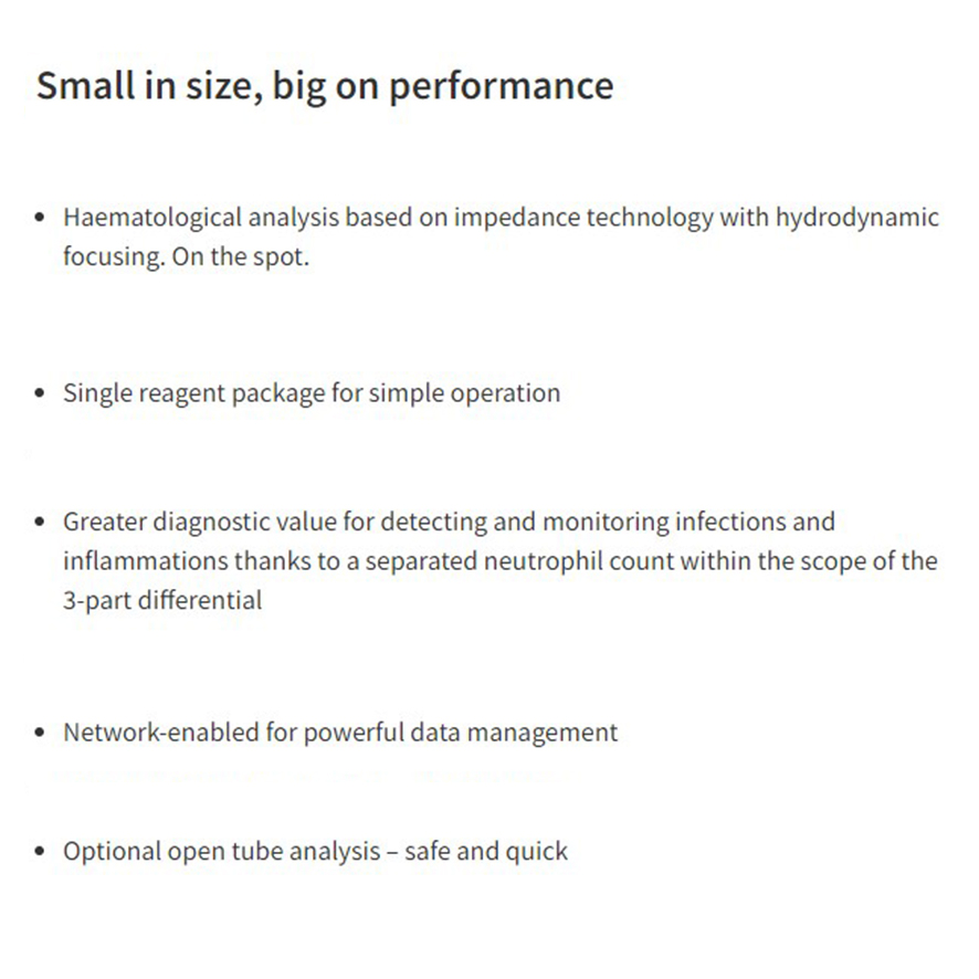 Poch-100I Sysmex China Lab Auto Hematology Analyzer Bk-6190 3-Part Blood Testing Cbc Machine
