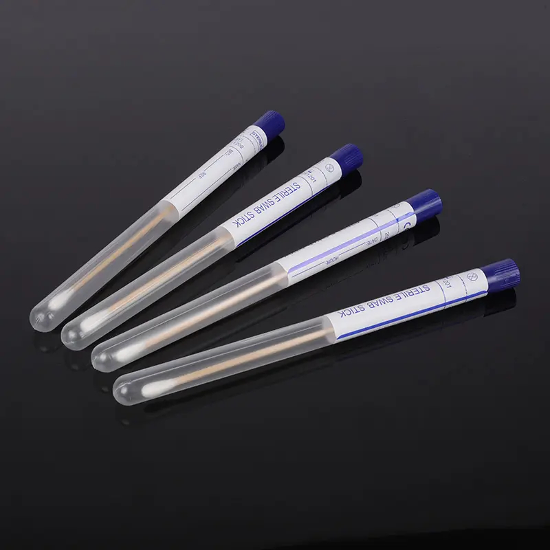 Vaginal Swab High Quality Sterile Disposable White Eo Flocked Sampling Swab Medical Polymer Male or Female Swab