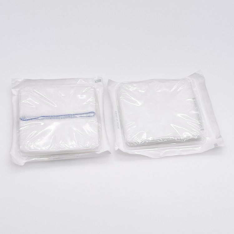Medical Surgical Sterile Non-Sterile 5X5cm 7.5X7.5cm 10X10cm Cotton Absorbent Nonwoven Gauze Sponge Gauze Dressing Gauze Pad Gauze Swab