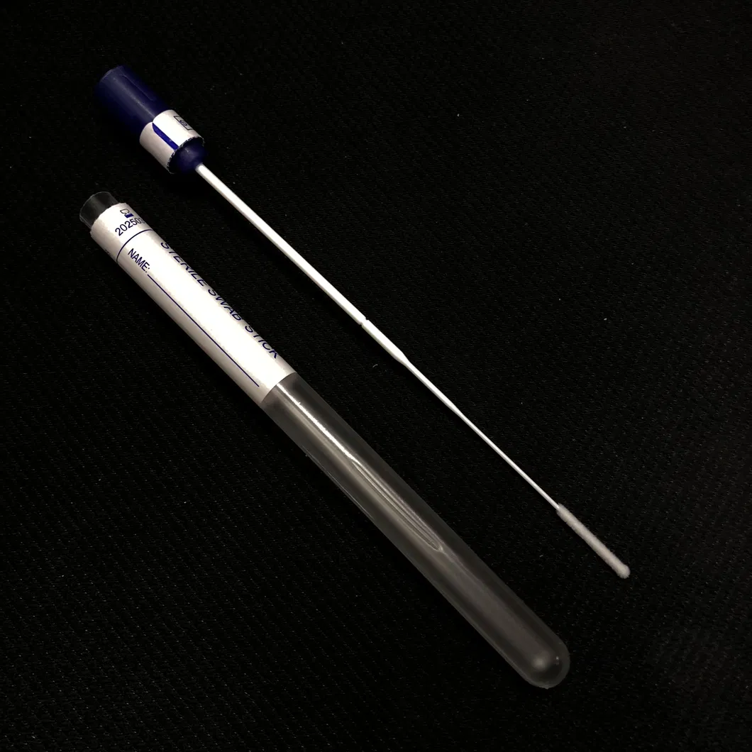 Specimen Sterile Medical Sampling Nasal Flocked Virus Disposable Collection Swab