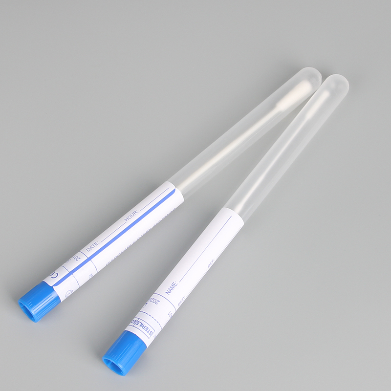CE Disposable Transport Sampling Swab with Tube Nylon Flocked Oral Throat Swab in Tube Test Sampling Swab with Tube