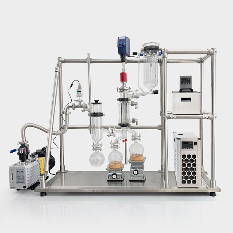 Lab Small Extraction Equipment Crude Oil Petroleum Wiped Film Molecular Distillation