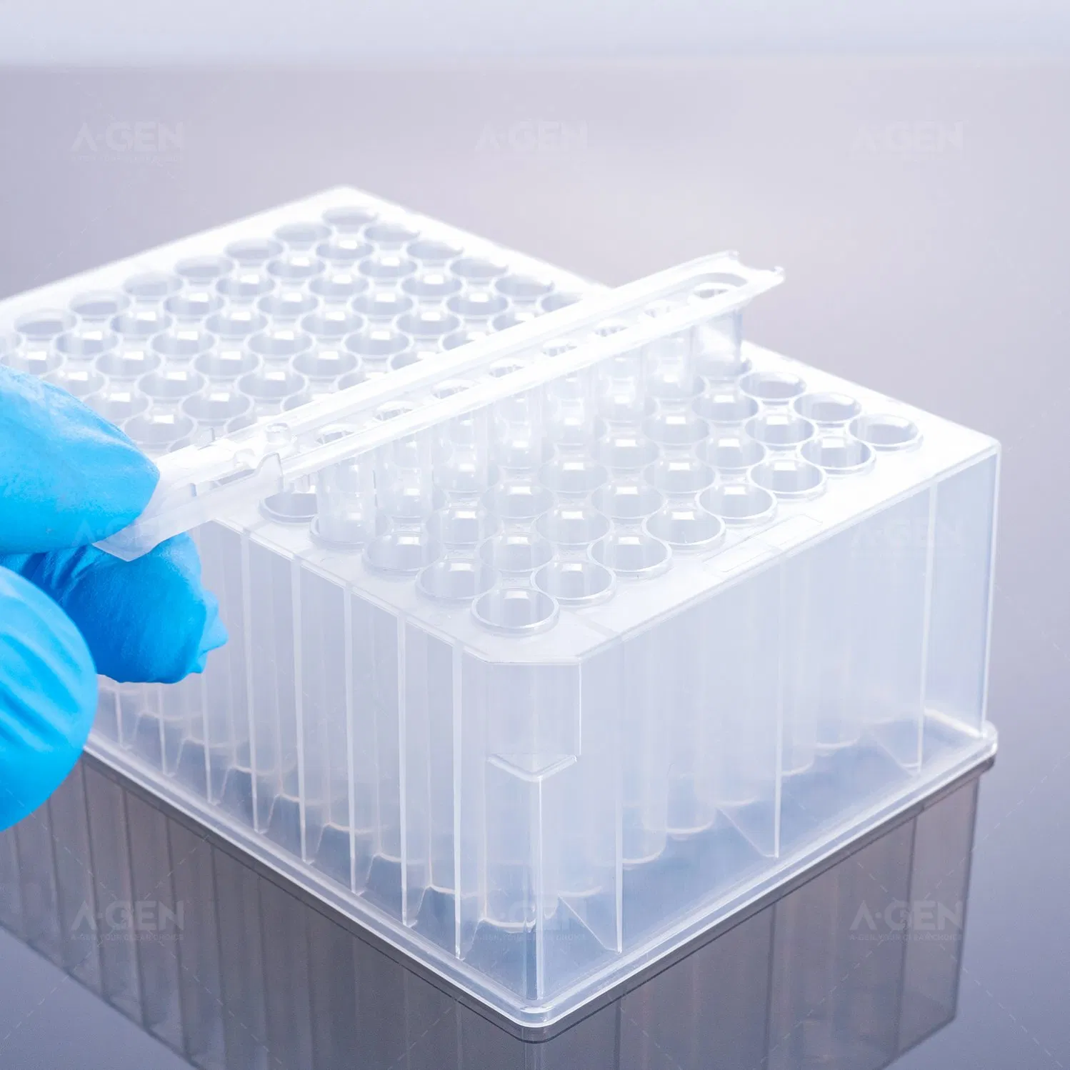 2.0ml Deep Well 96 Plate U Bottom Transparent PP Virgin Material Laboratory Consumables