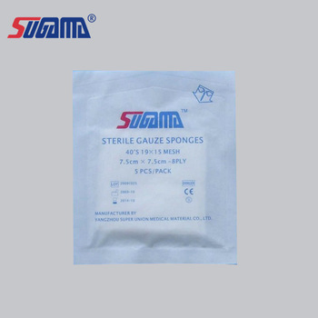 Medical Consumable FDA Approved Sugama Brand Soft Absorbent Gauze Sterile Swab