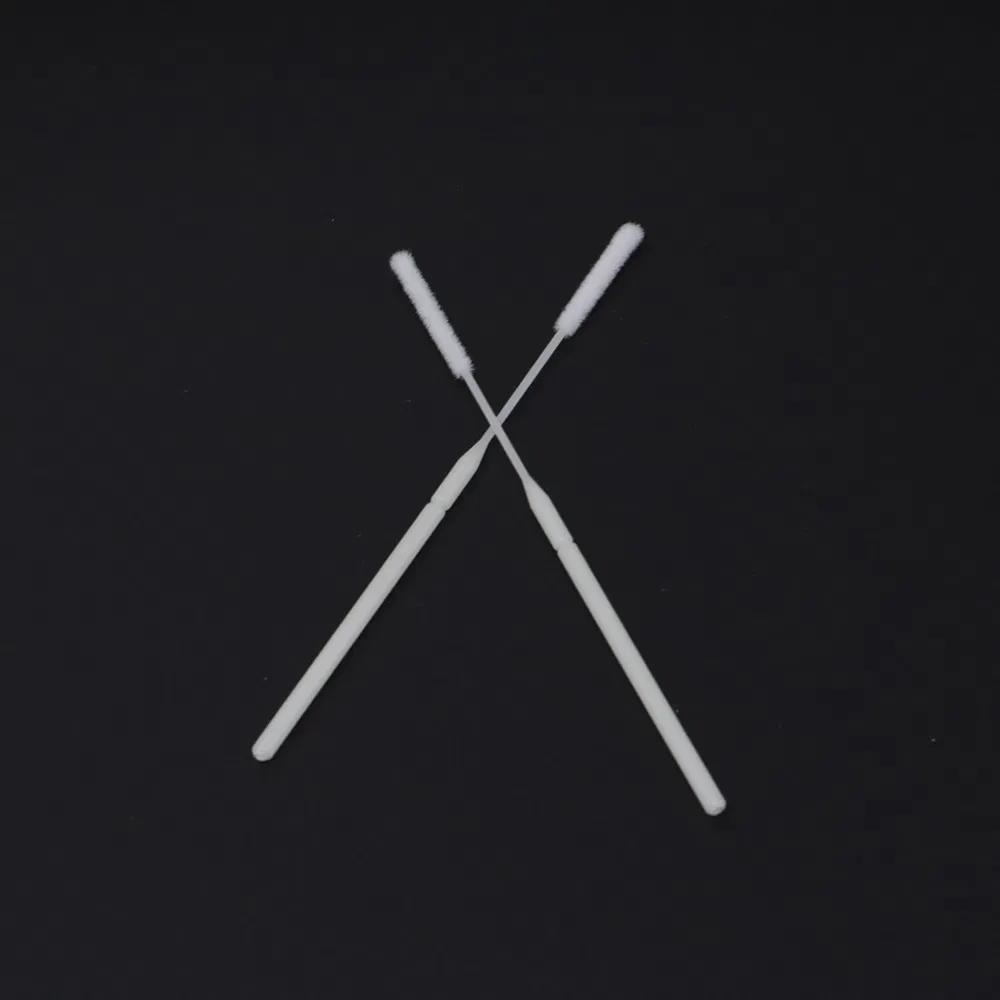 CE FDA Medical Disposable Sterile Nylon Oral Nasal Sampling Sample Throat Nose Collection Flocked Flocking Collection Transport Swab for Rapid Diagnostic Test