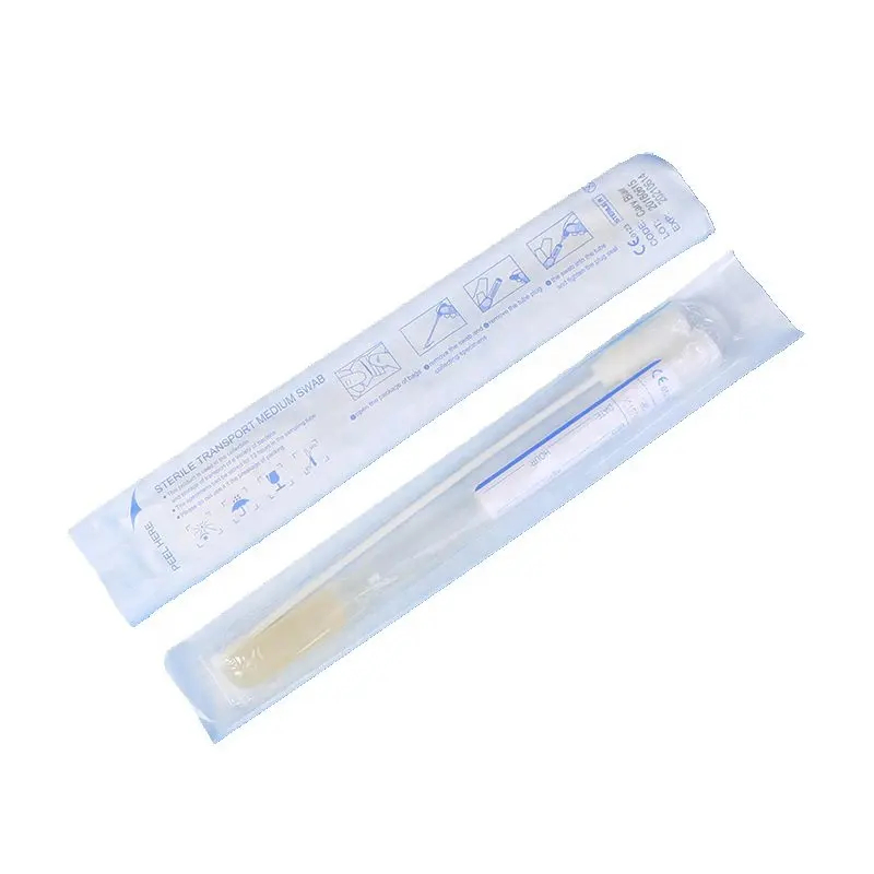 Vaginal Swab High Quality Sterile Disposable White Eo Flocked Sampling Swab Medical Polymer Male or Female Swab