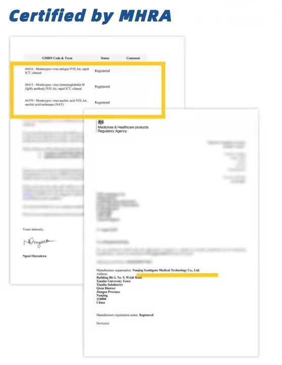 Mpxv Antigen Test Kit Reagent China Rapid Test Fluorescence PCR Diagnostic Kit for Monkeypox Virus