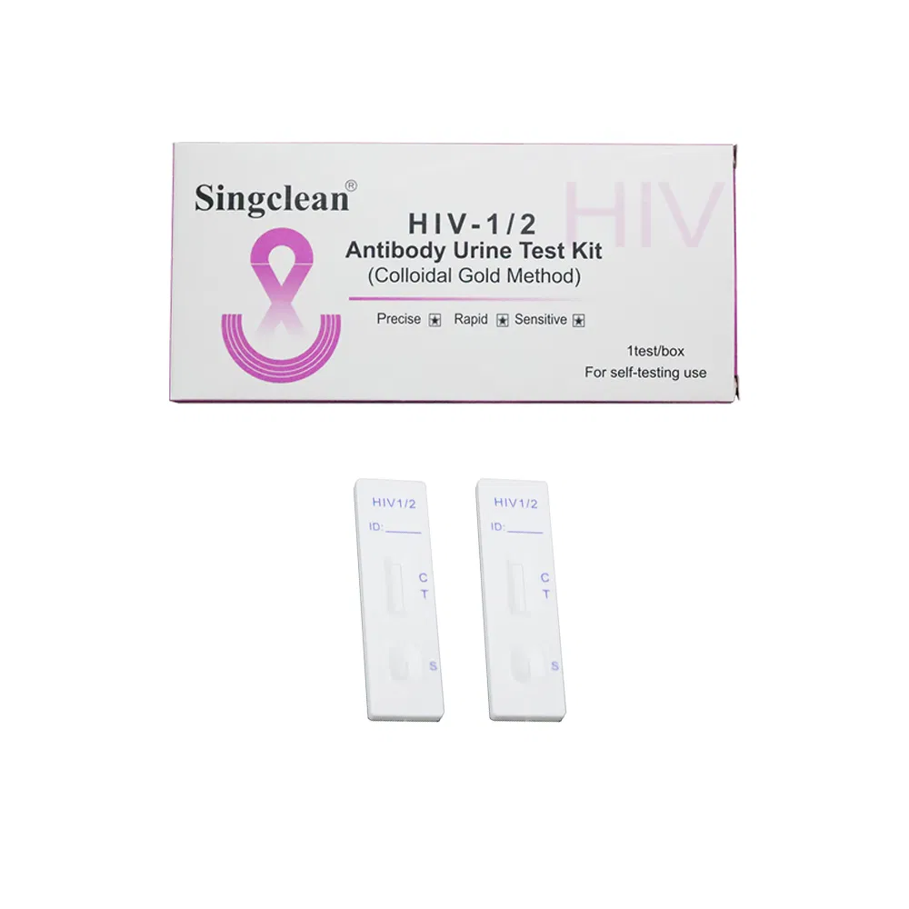 Singclean Wholesale Quick Rapid Diagnostic Self-Test Home Ivd Hospital Equipment Urine Reagent Human Immunodeficiency Virus Test Kits