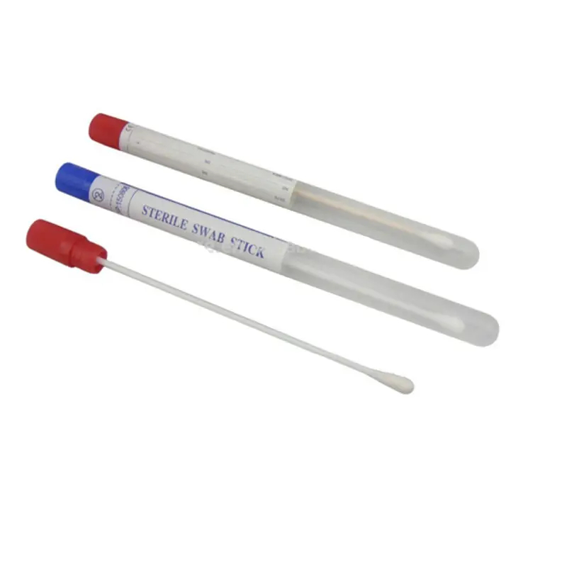 Vaginal Swab High Quality Sterile Disposable White Eo Flocked Sampling Swab Medical Polymer Male or Female Swab