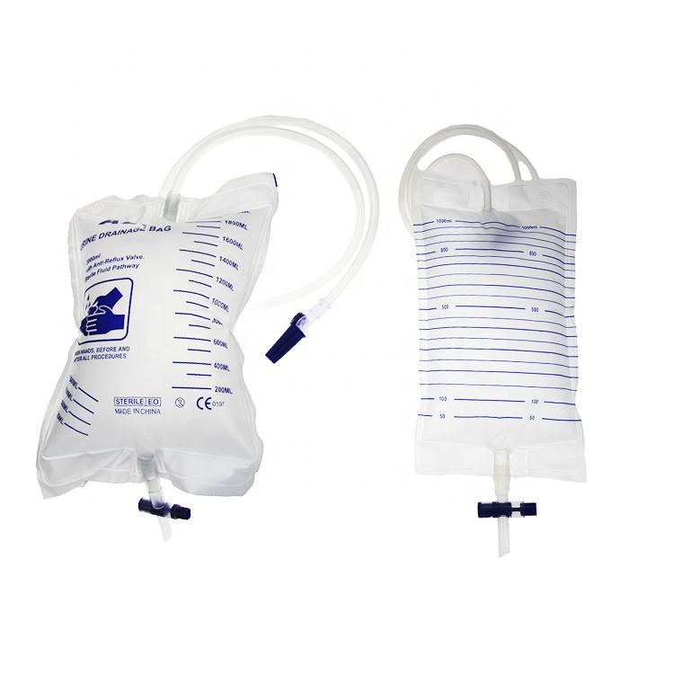 Urine Bag 2000ml for Men and Women Collecting Urine Disposable Medical Use