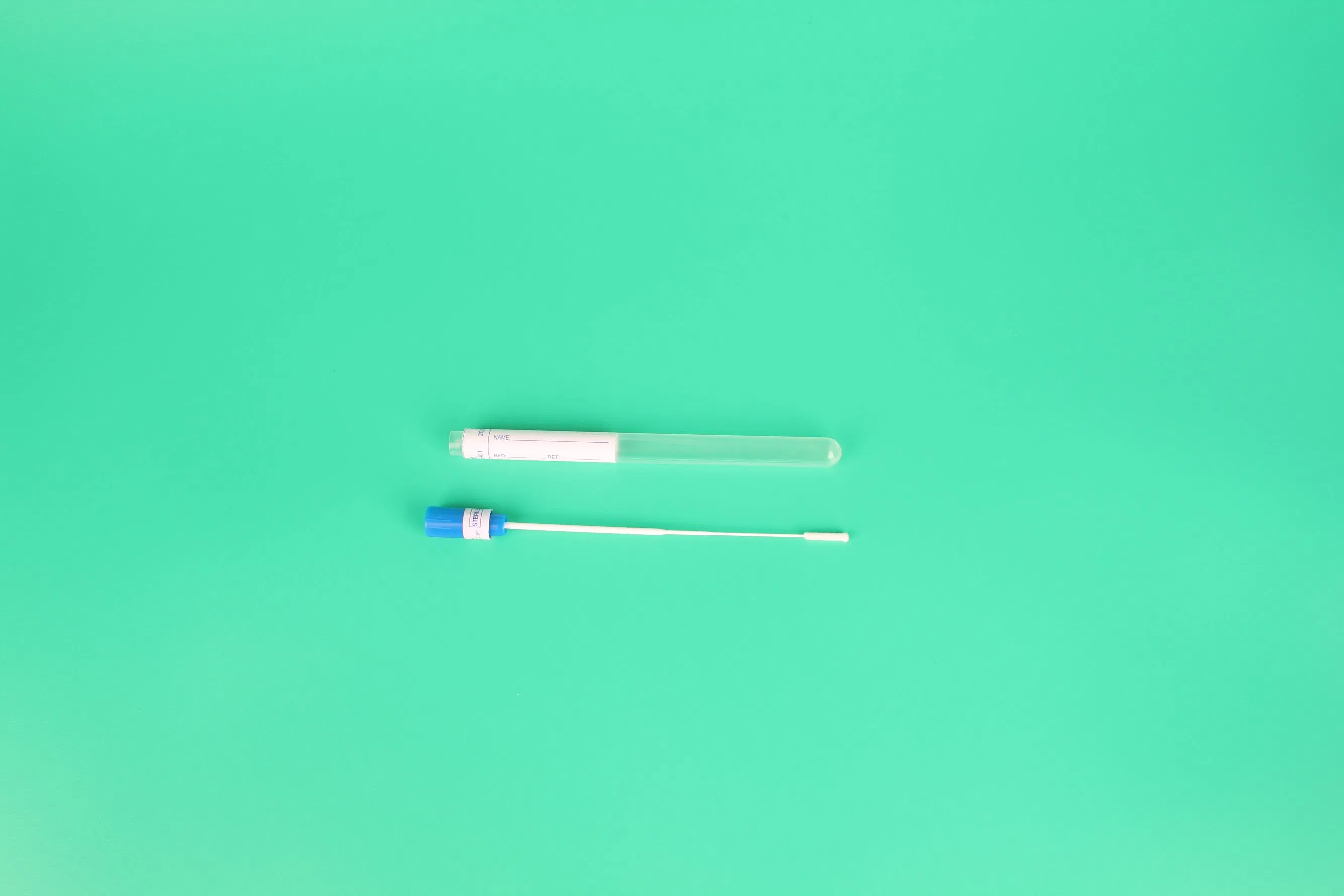 CE Disposable Transport Sampling Swab with Tube Nylon Flocked Oral Throat Swab in Tube Test Sampling Swab with Tube